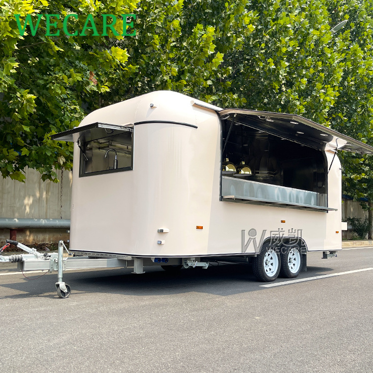 WECARE Mobile Hot Dog Donut Slush Coffee Trailer BBQ Pizza Ice Cream Truck Food Shop Remolque Food Truck Trailer Fully Equipped