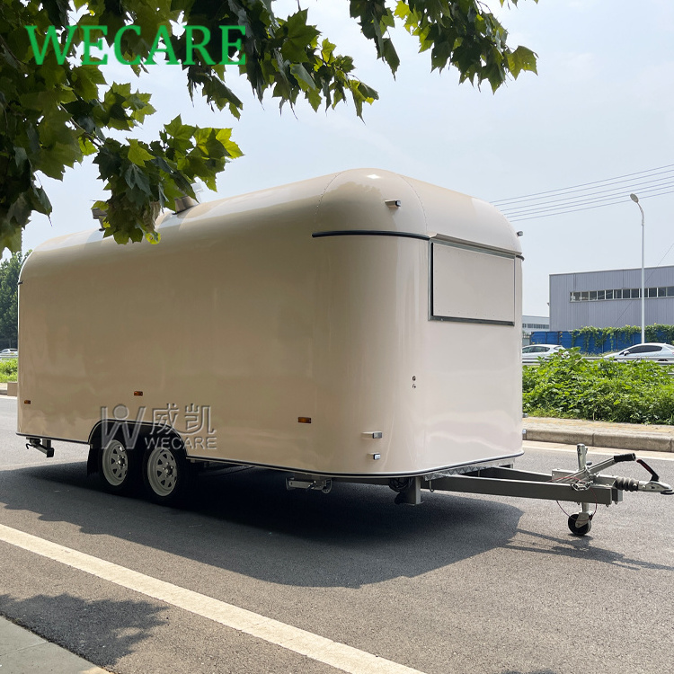 WECARE Mobile Hot Dog Donut Slush Coffee Trailer BBQ Pizza Ice Cream Truck Food Shop Remolque Food Truck Trailer Fully Equipped