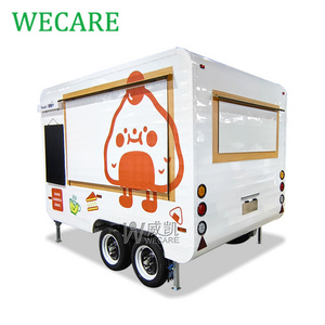 WECARE Carritos De Comida Movil Food Track Popcorn Donut Food Truck Grill Burger Van Catering Trailer Fully Equipped for Sale