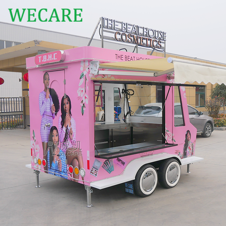 WECARE Mobile Bar Coffee Ice Cream Cart Mobile Nail Salon Van Truck Boutique Beauty Trailers for Sale