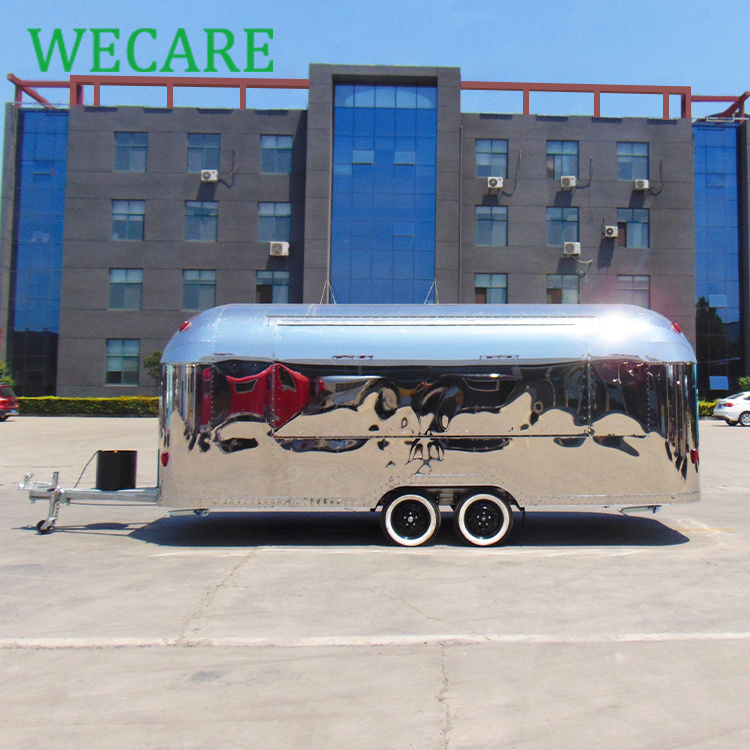 WECARE VIN EEC valid fast food mobile kitchen food cart trailer for sale