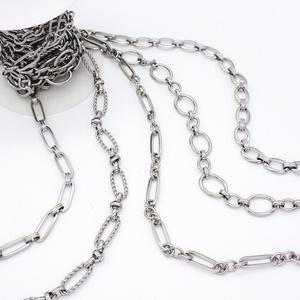 Wholesale Factory Custom Manufacture Decorative Chain Necklace Bulk No Tarnish Stainless Steel Chain Roll For DIY Jewelry Making