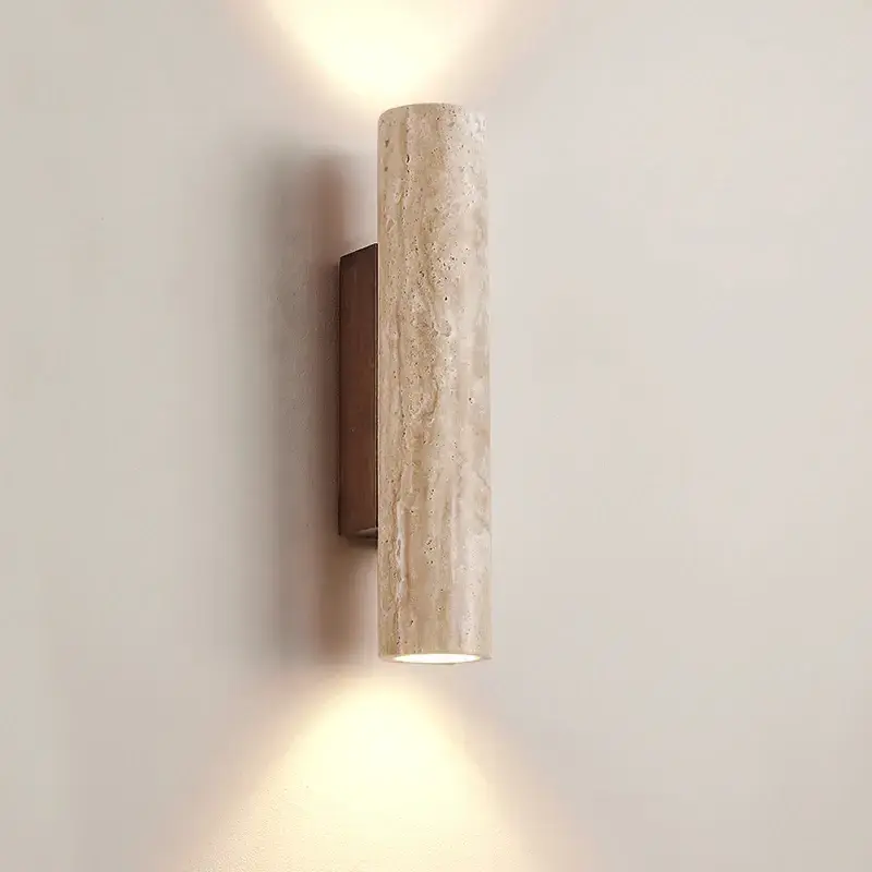 32CM Nordic Up Down Travertine Wall Light Led 10W for Home Decor Bedroom Bedside Living Room Hotel Background Corridor