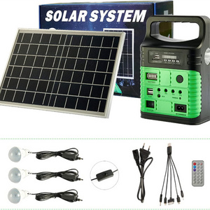 In Stock Solar TRAVEL Camping Light 7500mah FM Radio with Phone Charger and three light bulbs,Solar panel