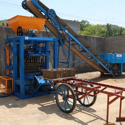 Hot Sale QT4 - 24 Semi Automatic Cement Paving Brick Making Machinery Concrete Block Machine