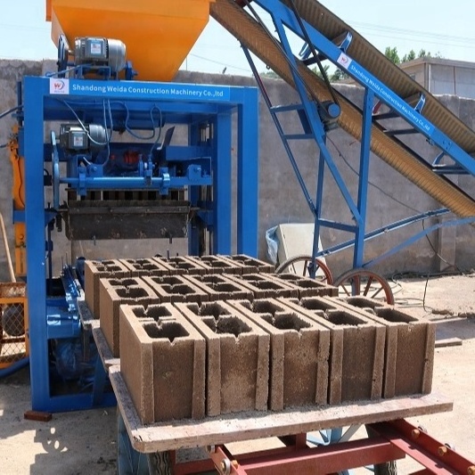 Hot Sale QT4 - 24 Semi Automatic Cement Paving Brick Making Machinery Concrete Block Machine