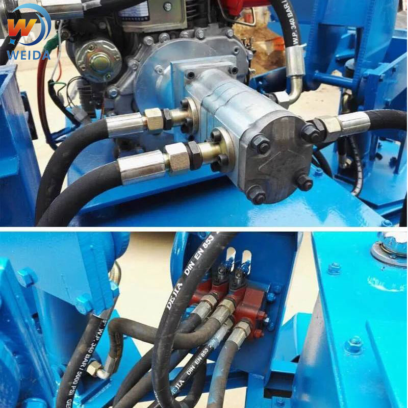 low price manual double mud clay interlocking bricks making machine