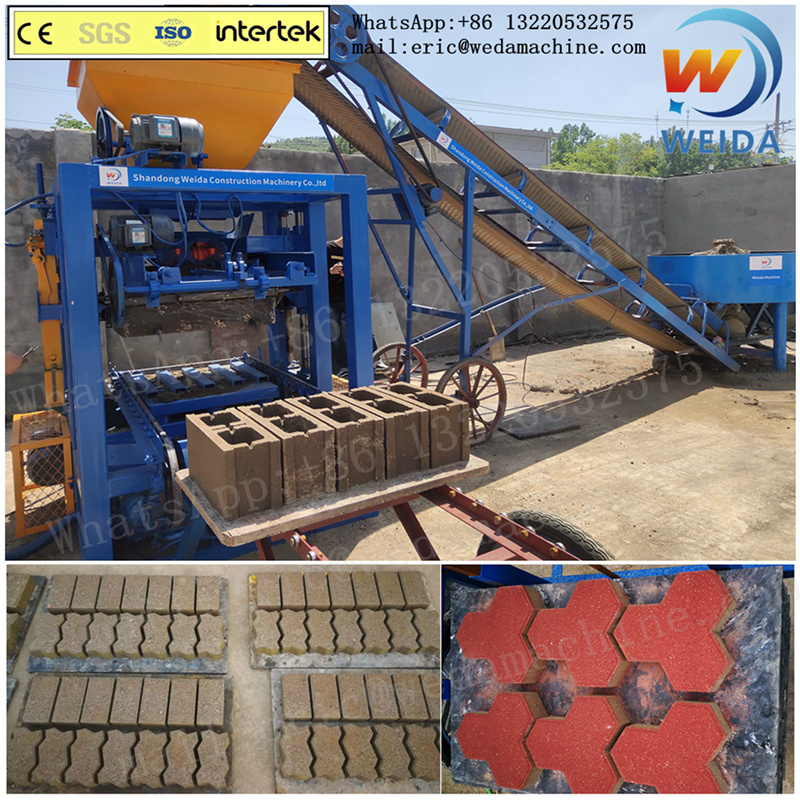 big sale Qtj4-40 hydraulic automatic cement concrete hollow color paver brick block press making machine fully automatic