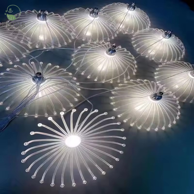 luminous jellyfish ocean dandelion wedding hall shopping mall decoration Hanging String Wedding Hall Window Ceiling Decoration