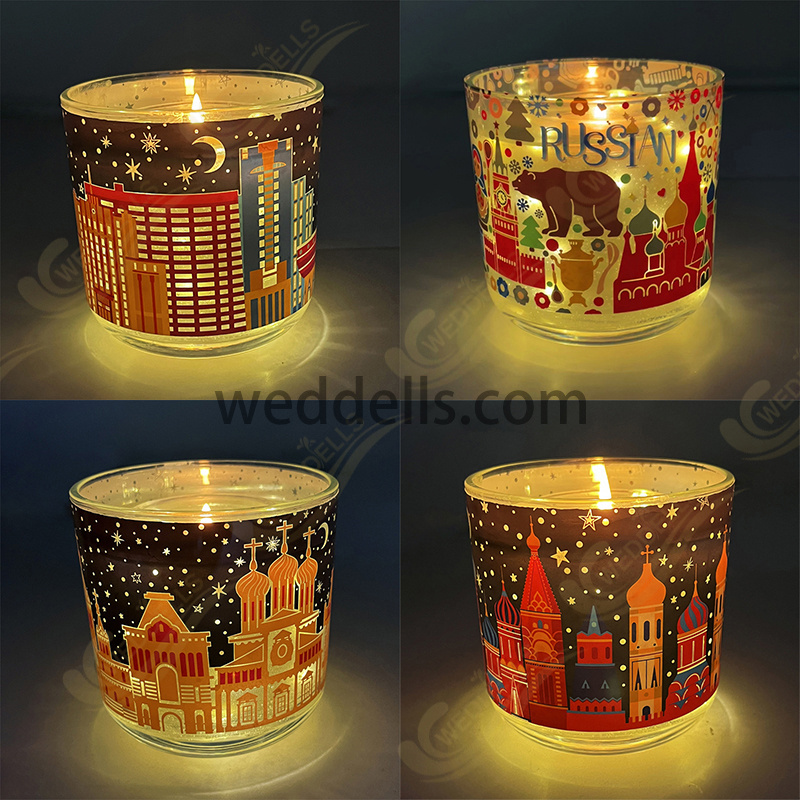 Weddells03  Luxury Scented Candles Aromatherapy Soy Wax Christmas Mothers Day Gift 2024 Led Jelly Light Up Luxury Candle