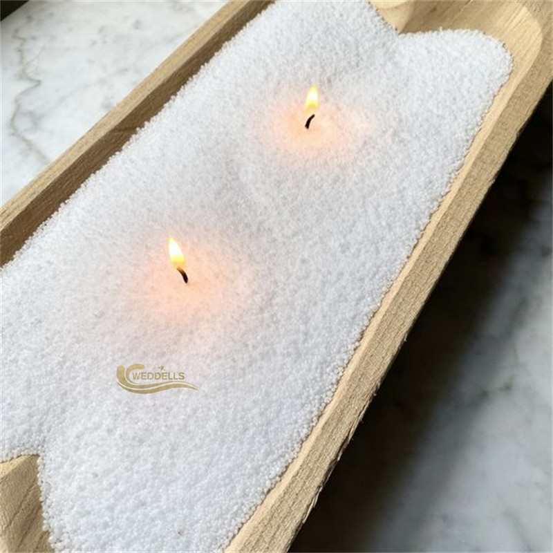 Wholesale Fragrance Floating Pearl Candle sand Bead Granule Color Powder Palm Wax Wedding aromatic white Pearl Sand Candle