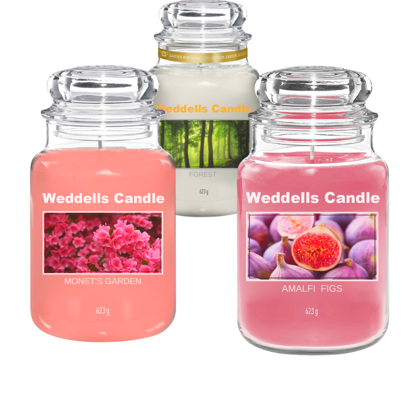 Weddells Private Label 18 oz 22oz Mushroom Mason Jar Handmade Massage oil Candles Soy Wax Thick Large Jar Aromatherapy Candle