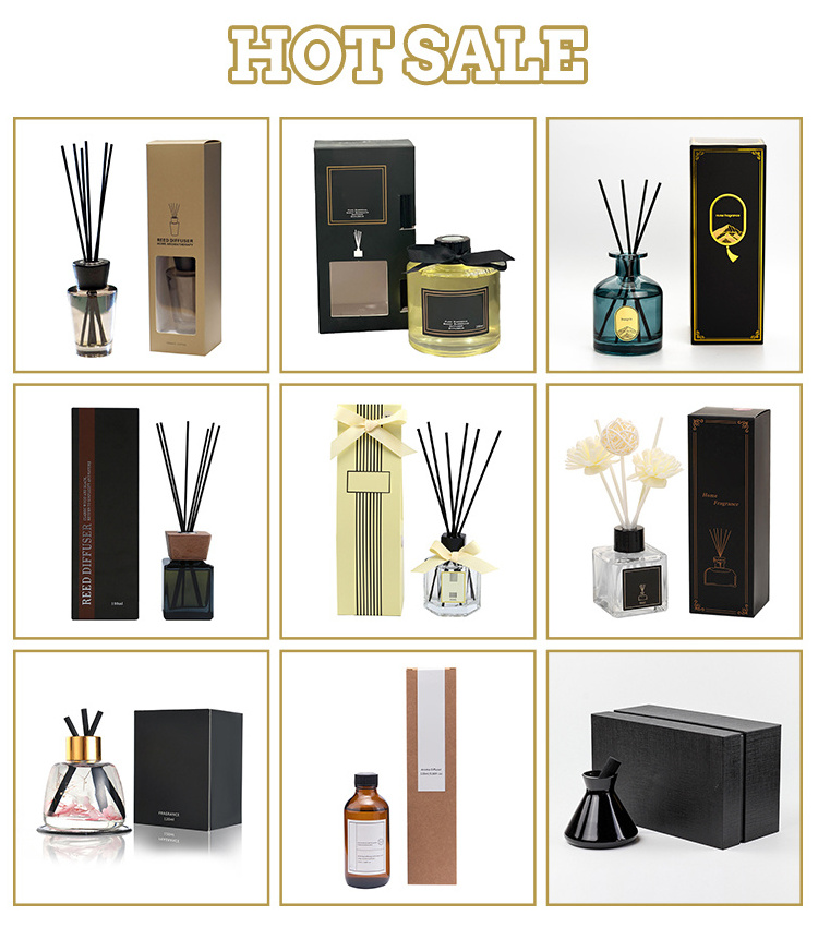 Wholesale Home Use Aroma Candle Glass Natural Scent Essential Oil Diffusor Flower Home Fragrance Flower Reed Diffuser