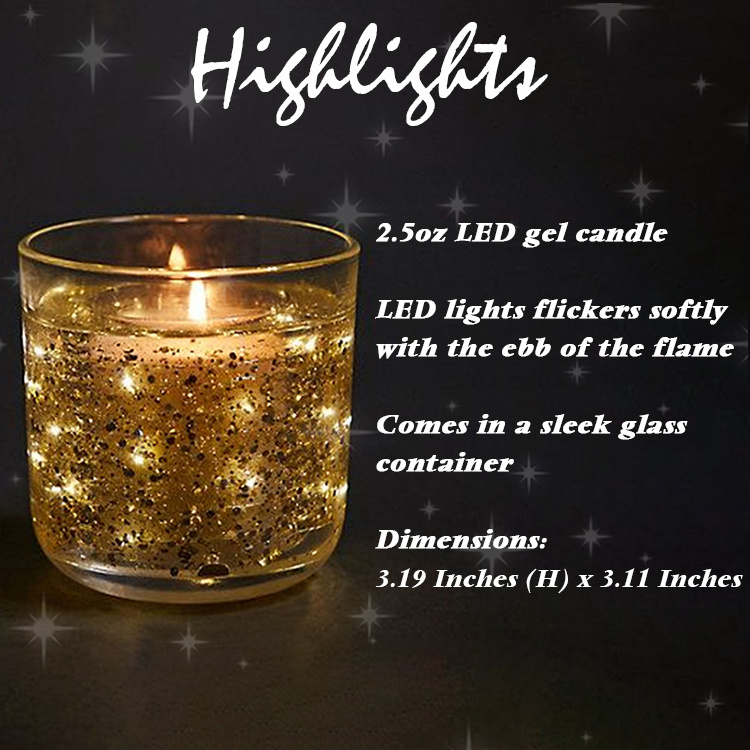 Weddells03  Luxury Scented Candles Aromatherapy Soy Wax Christmas Mothers Day Gift 2024 Led Jelly Light Up Luxury Candle