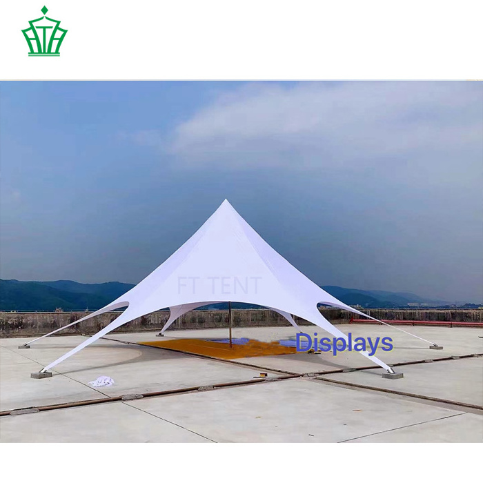 outdoor 12m  aluminum pole spider star shaped tent for sports events