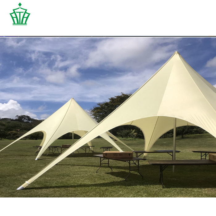 outdoor 12m  aluminum pole spider star shaped tent for sports events