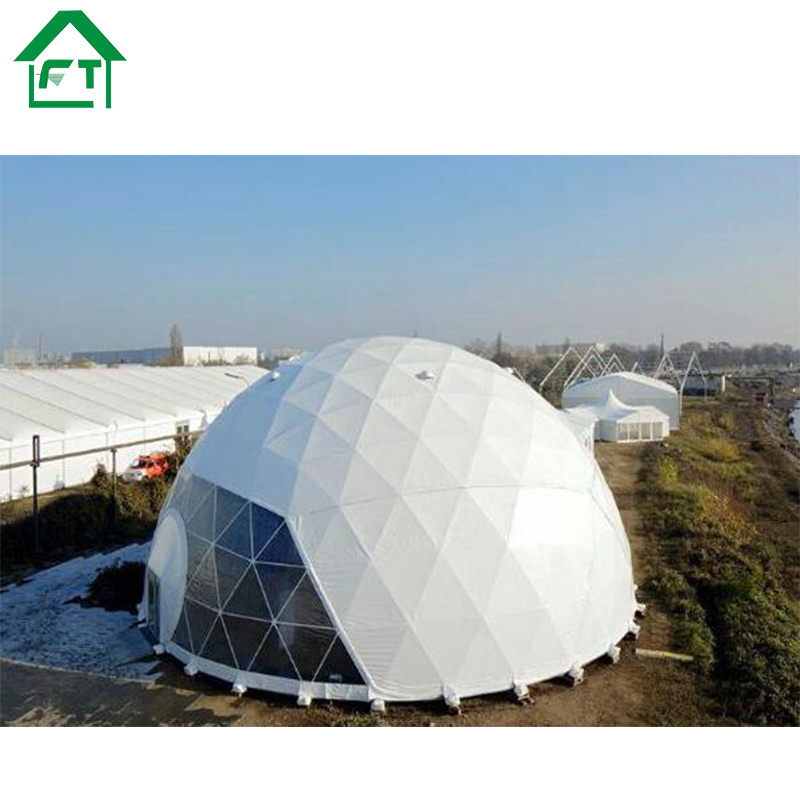 High Quality 15m Outdoor Geodesic Dome Sphere Geodesic Tent suitable for multiple people