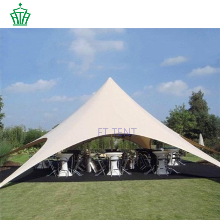 outdoor 12m  aluminum pole spider star shaped tent for sports events