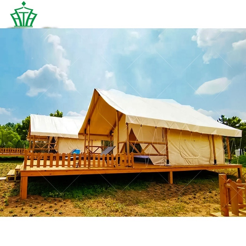 Luxury Safari Canvas Resort Glamping Tent For Sale