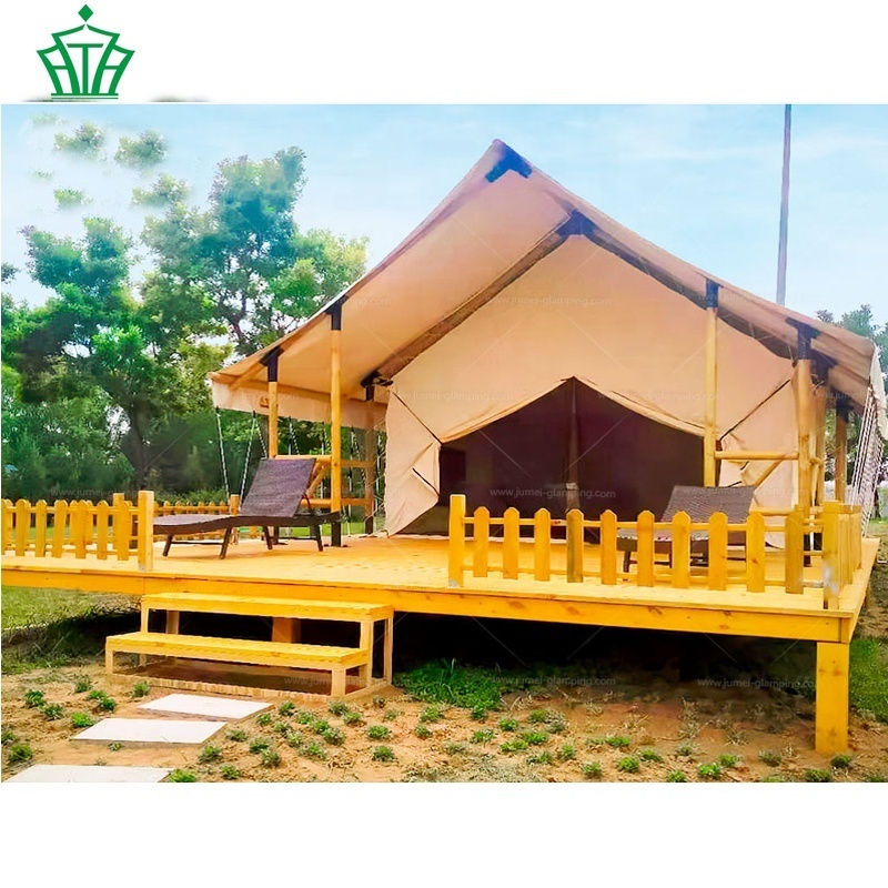 Luxury Safari Canvas Resort Glamping Tent For Sale