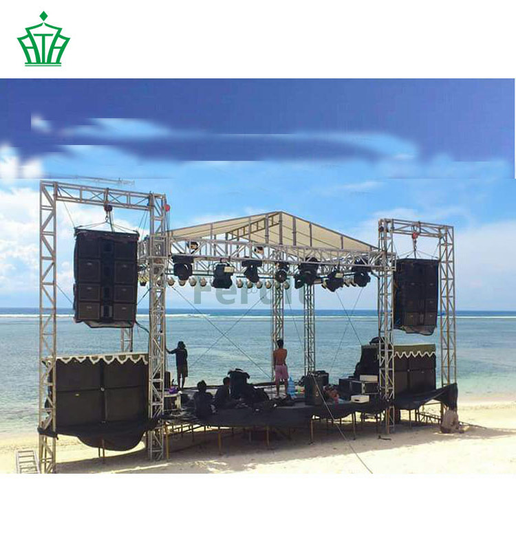 Aluminum Stage Truss Mobile DJ Portable Lighting Stand Truss Display