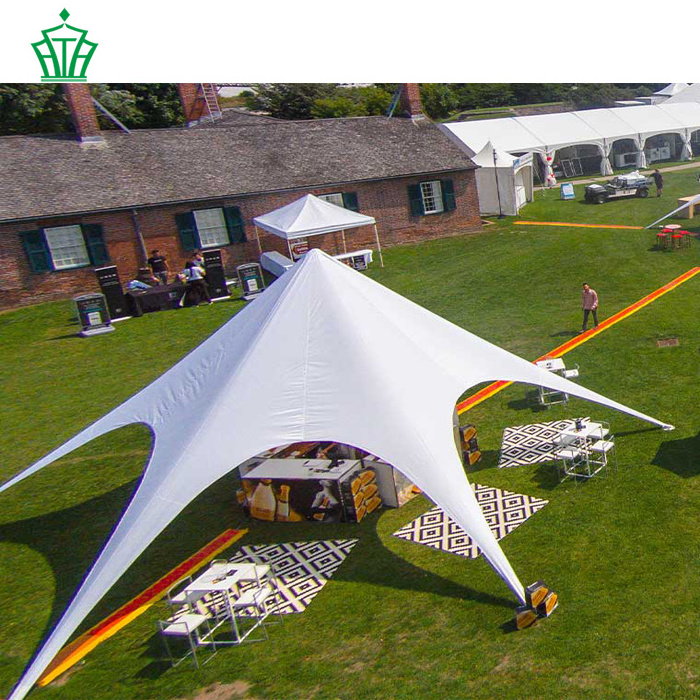 outdoor 12m  aluminum pole spider star shaped tent for sports events