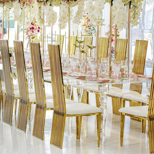 Royal Column stainless steel chair for wedding hotel banquet