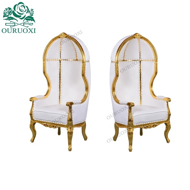 Golden Birdcage Chair Bride and Groom Wedding Sofa French Style Wedding Throne Chairs