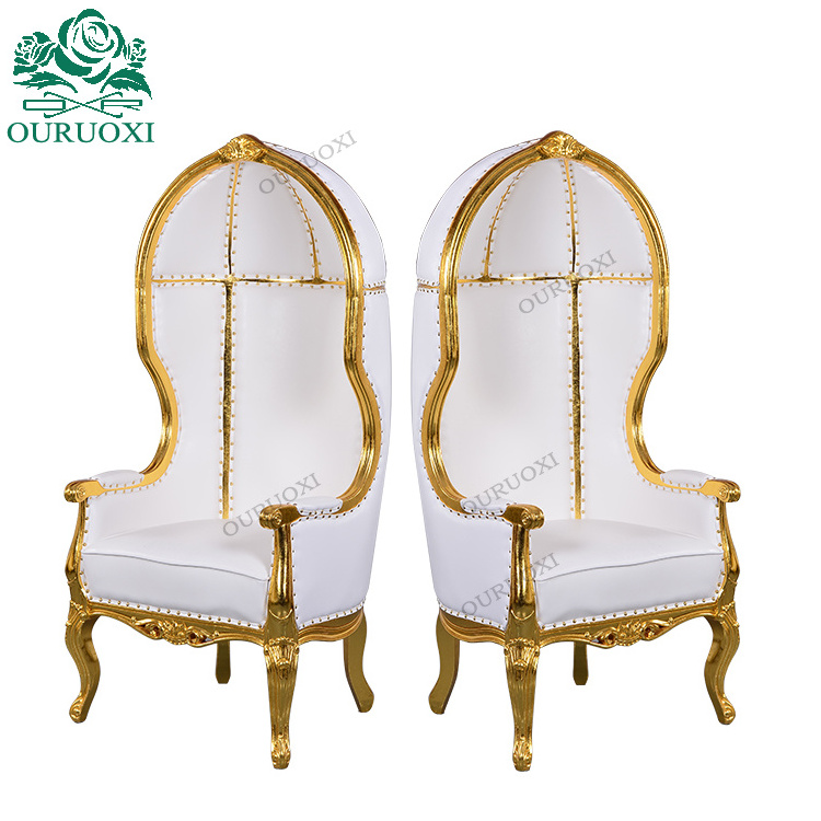 Golden Birdcage Chair Bride and Groom Wedding Sofa French Style Wedding Throne Chairs