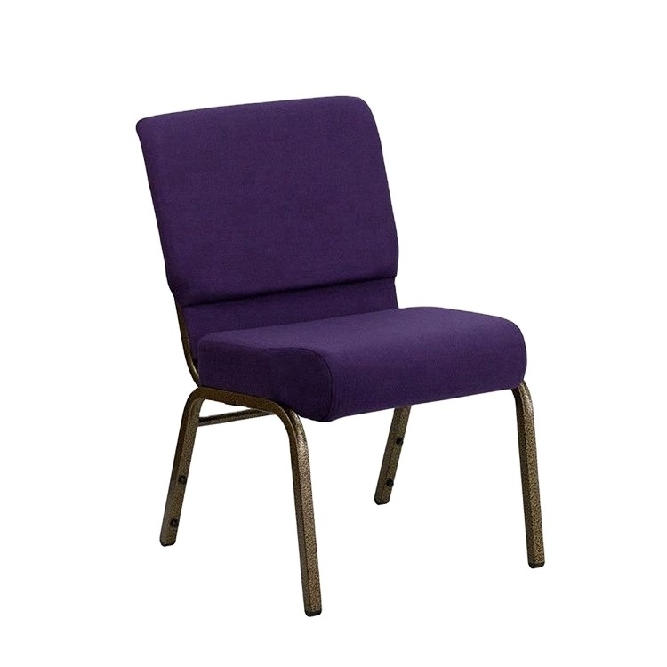 Stackable used padded church chairs for sale