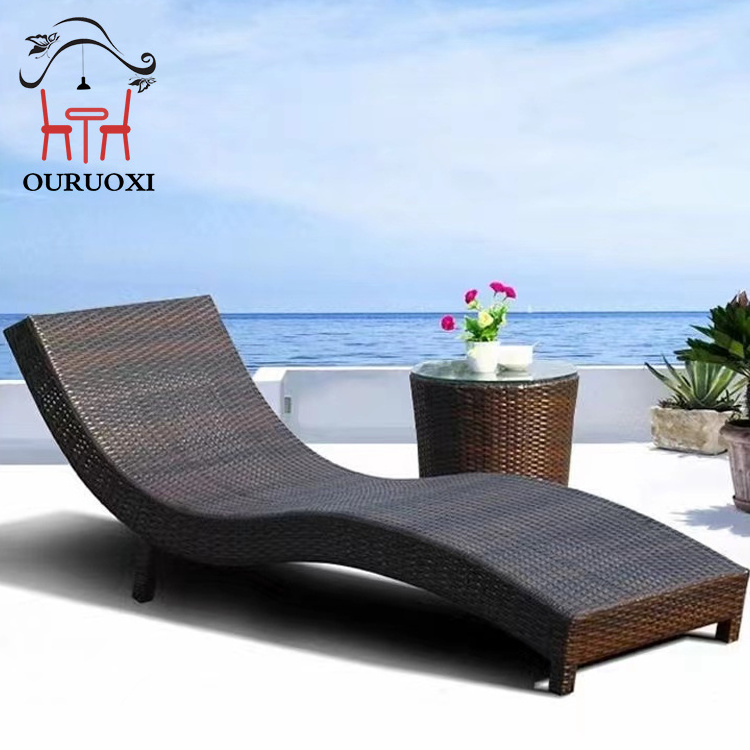 PE Rattan Outdoor Leisure Swimming Pool Beach Poolside Chair