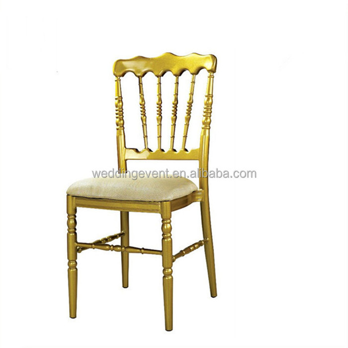 Cheap Golden Hotel Banquet Wedding Wholesale Rental Metal Chiavari Chair