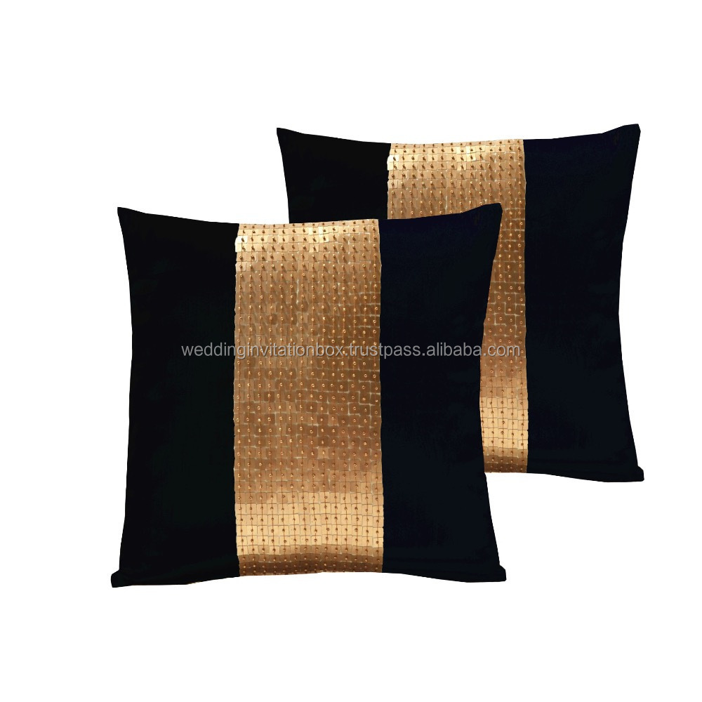 Pillow cover made of 100% Thai silk, dupioni silk or faux silk