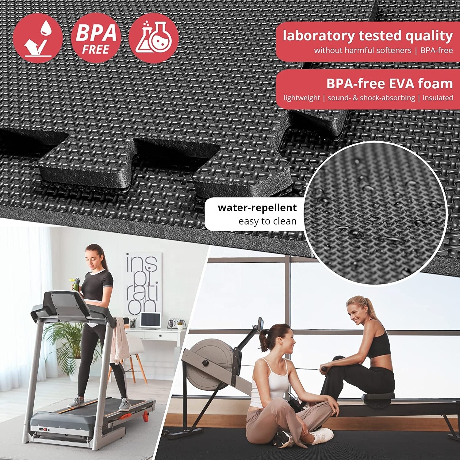 ONESTARSPORTS Fitness Weight Lifting Indoor Eva Foam Mats Flooring Gym Floor Mat