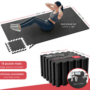 ONESTARSPORTS Fitness Weight Lifting Indoor Eva Foam Mats Flooring Gym Floor Mat