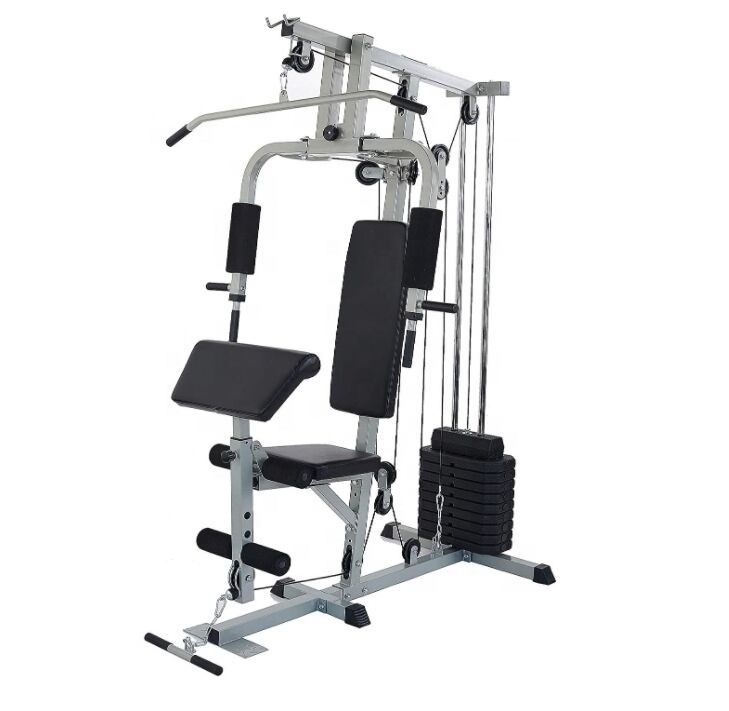 ONESTARSPORTS Home Gym System Workout Station With 150lb Weight Stack