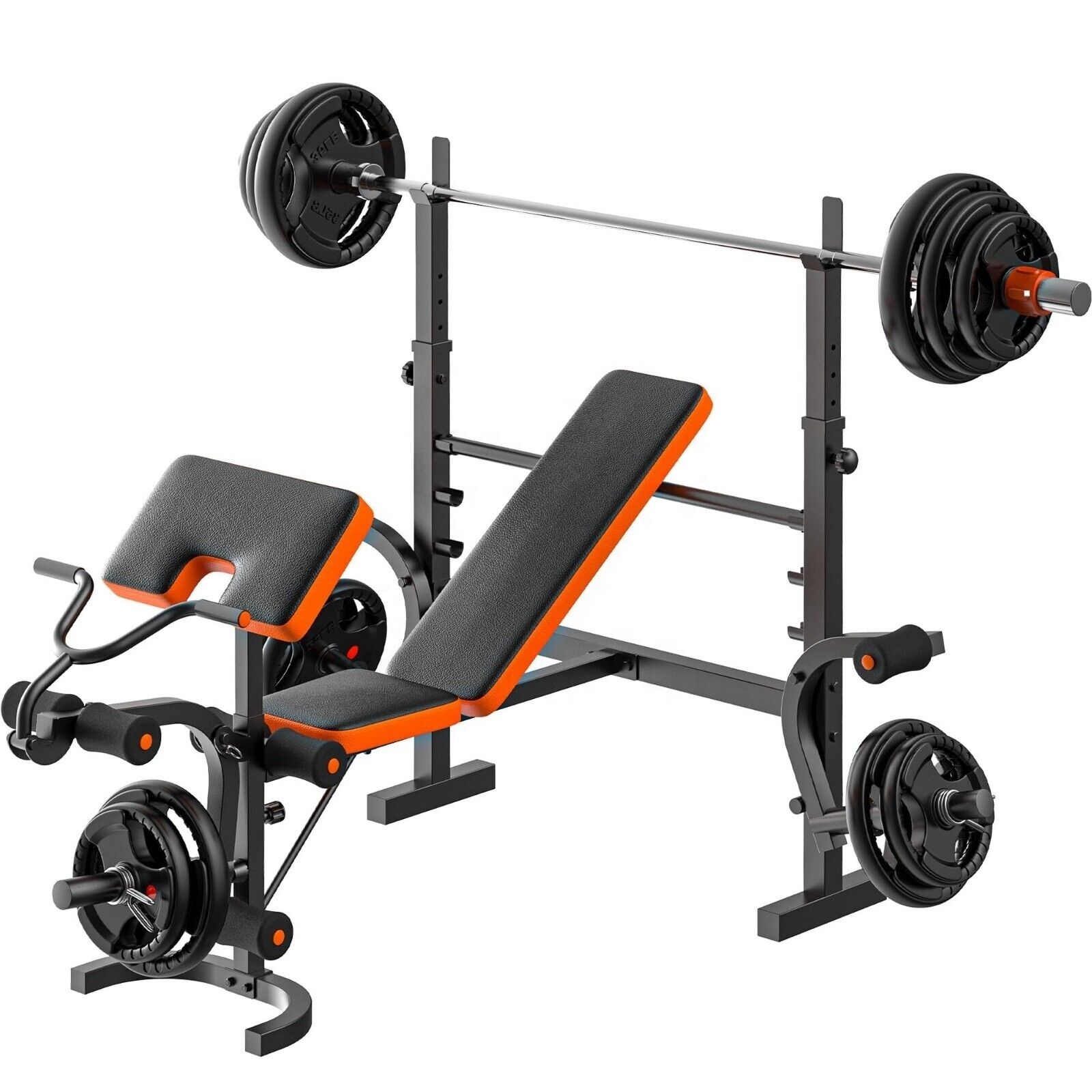 ONESTARSPORTS Gym Equipment Adjustable Weight Bench With Rack And Dip Station Weight Lifting Bench With Factory Cheap Price