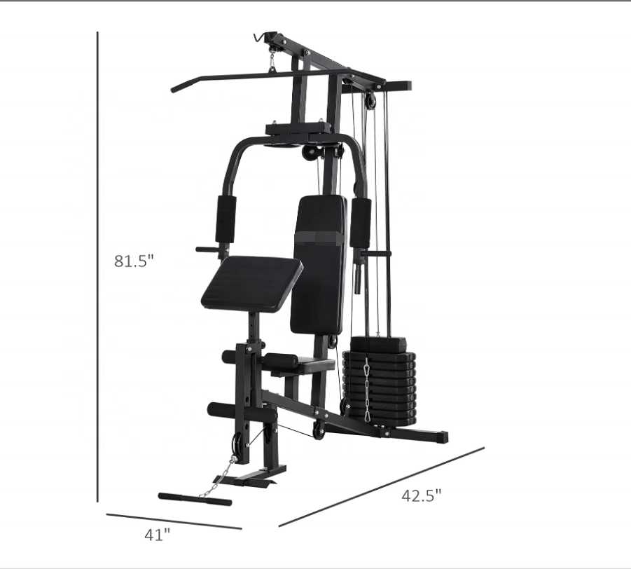 ONESTARSPORTS Multifunction Home Gym System Station Weight Training Exercise Workout Equipment Fitness Strength Machine