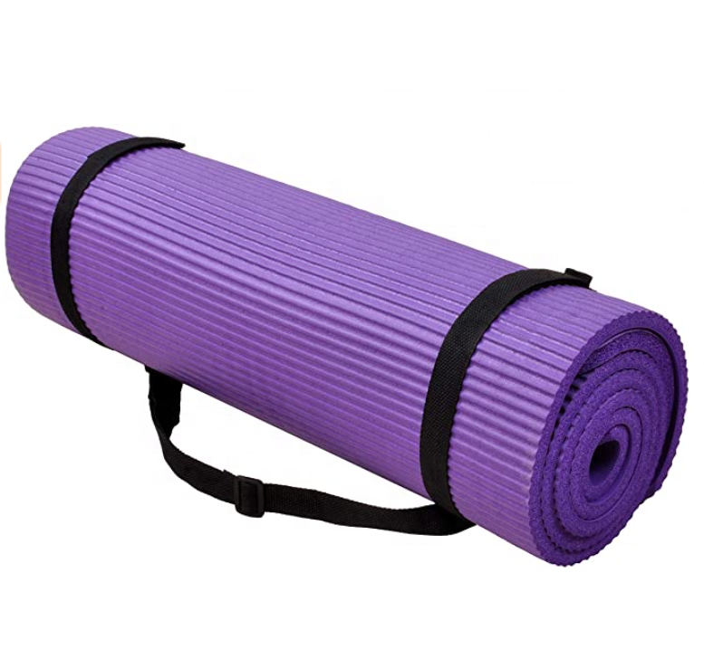 ONESTAR SPORTS Pro Eco Friendly Non Slip Fitness Mat with Carrying Strap-Workout Yoga Mat for Pilates and Floor Exercises