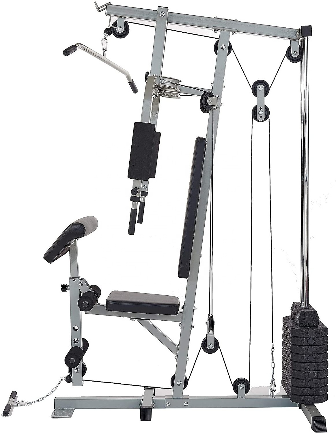 ONESTARSPORTS Home Gym System Workout Station With 150lb Weight Stack