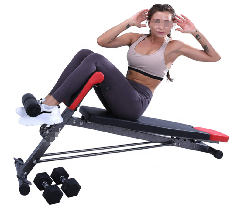 ONESTARSPORTS Multifunctional Weight Bench Body Training Bench Barbell Rack Cheap Folding Flat Weight Bench