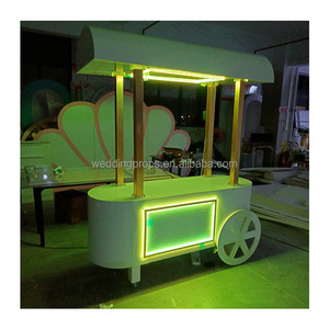 Hot Sale Modern  Candy Cart Party Cart on Wheels for Birthdays and Weddings LED lighting sweet trolley