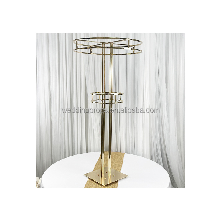 The most popular metal flower stand wedding table centerpiece tall flower stand for wedding party decoration