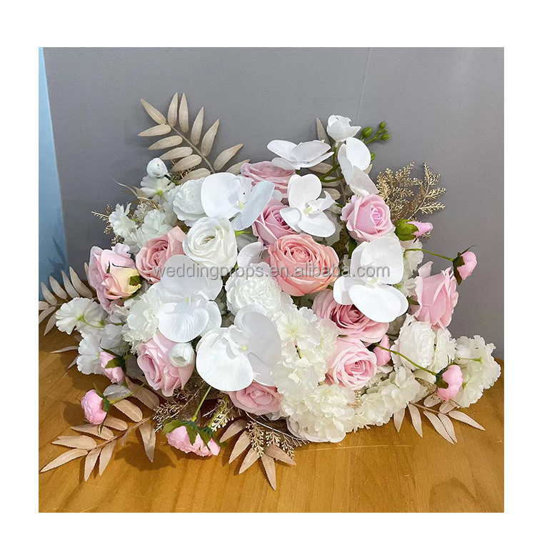 A01-045 wedding handmade artificial kissing ball flower centerpieces ball white orchid  flower ball for wedding