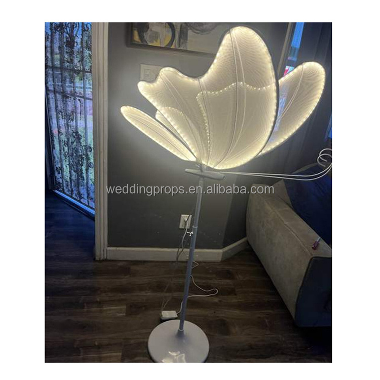 Wholesale Large Butterfly White Warm White led Light Wedding Lighted Butterfly For Wedding Event Decorations