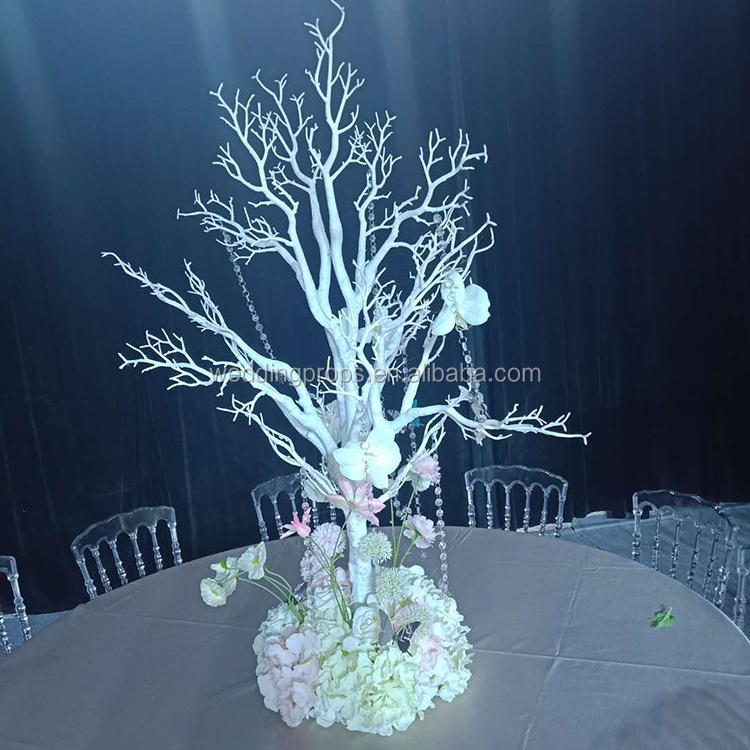 Small Led White Plastic Cherry Blossom Tree Centerpiece Artificial