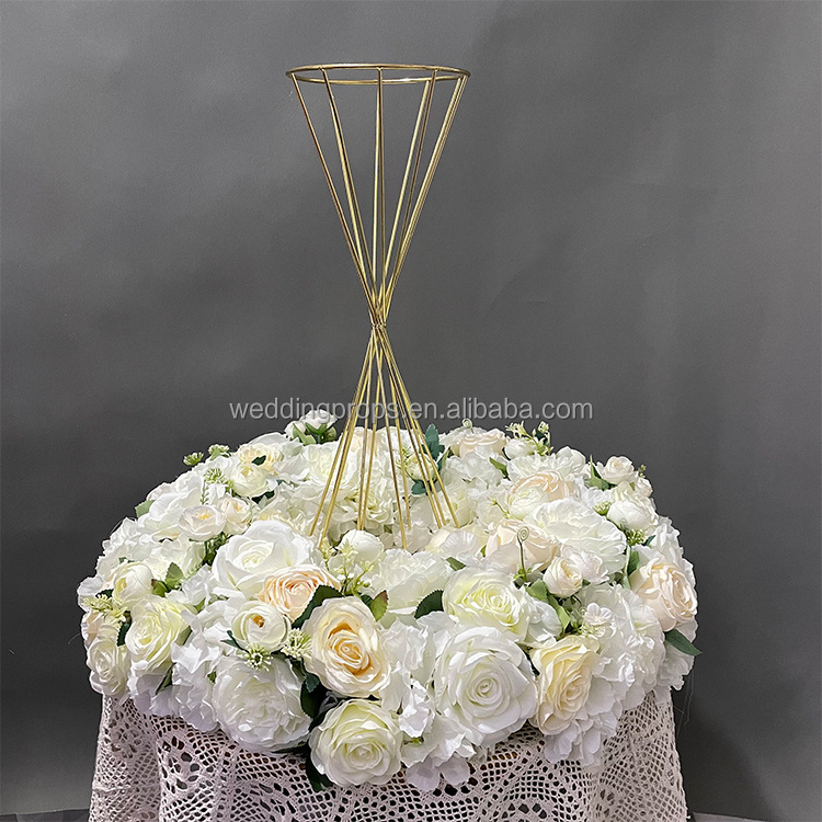 artificial flower hoop floral wreath candle holder centerpiece flower stand table decorations for weddings