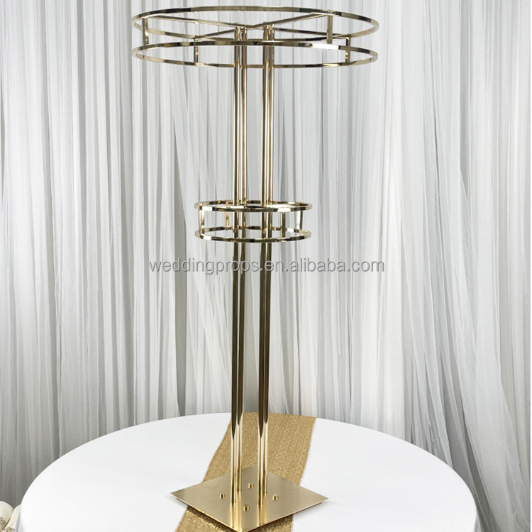 The most popular metal flower stand wedding table centerpiece tall flower stand for wedding party decoration