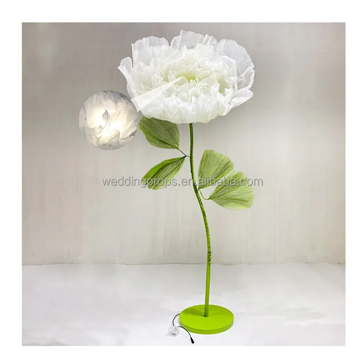 Wedding Decoration Artificial Flowers Leaf Automatic Opening and Closing Artificial Giant Flowers