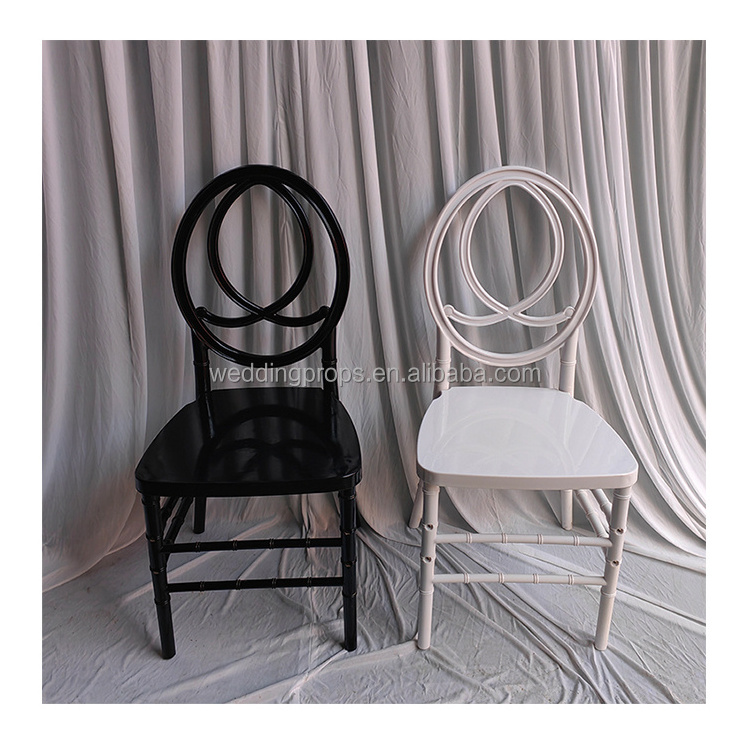 wholesale cheaper wedding event white black acrylic chair clear transparent round back rentals resin phoenix chair